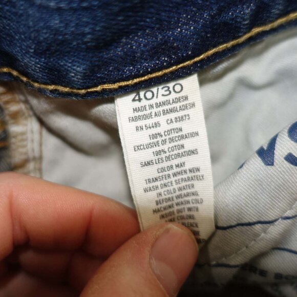 American Eagle Men's Boot Cut Jeans Size 40 x 30 NWT Blue 100% Cotton AE Denim - Picture 5 of 9